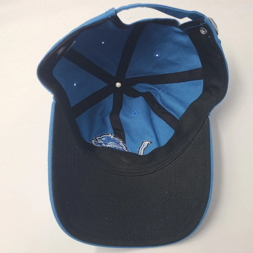 Detroit Lions Hat Strapback‎ NFL Team Apparel Blue NFL Football Logo Dad *READ*